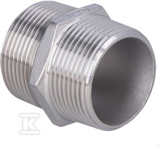 Nypel Gwintowy Stal Nierdzewna 1 1/4" Nypel Gwintowy Stal Nierdzewna 1 1/4"