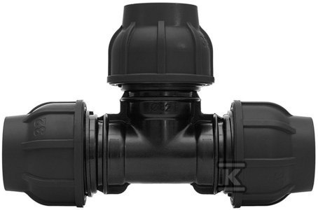 Trójnik Zaciskowy PP 90° 63mm Do PE Trójnik Zaciskowy PP 90° 63mm Do PE