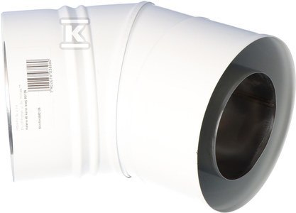 Kondensacyjny Kąt 45° Biały 80/125 mm Kondensacyjny Kąt 45° Biały 80/125 mm
