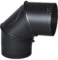 Kolano 90° Z Wyczyścią DN 130 Czarne Kolano 90° Z Wyczyścią DN 130 Czarne