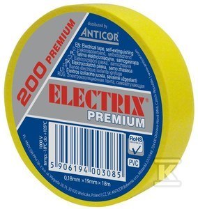 Izolacyjna Taśma Żółta ELECTRIX 200 Pro Izolacyjna Taśma Żółta ELECTRIX 200 Pro