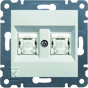 LUMINA GN.2XRJ45 CAT.5E UTP BIAŁY LUMINA GN.2XRJ45 CAT.5E UTP BIAŁY