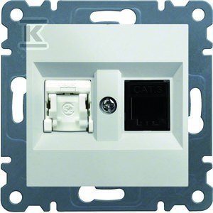RJ11/RJ45 Biały Lumina - Elegancka Przejściówka RJ11/RJ45 Biały Lumina - Elegancka Przejściówka