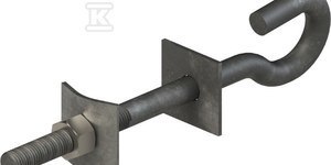 Hakowa Śruba M16 L160 Ocynkowana Ognioodporna Hakowa Śruba M16 L160 Ocynkowana Ognioodporna