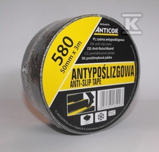 Taśma antypoślizgowa czarna 50mm x 3m Taśma antypoślizgowa czarna 50mm x 3m