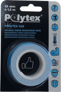 Biała Taśma Dwustronna 19mm x 1,5m Biała Taśma Dwustronna 19mm x 1,5m