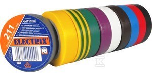 Taśma Izolacyjna Tęczowa PCW 15x10m Taśma Izolacyjna Tęczowa PCW 15x10m