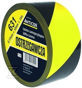 Taśma Bezpieczeństwa Żółto-Czarna 50mm Taśma Bezpieczeństwa Żółto-Czarna 50mm