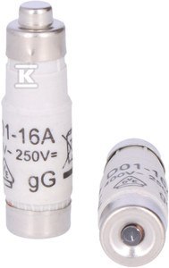 "Bezpiecznik D0 E14 16A 400V GG" "Bezpiecznik D0 E14 16A 400V GG"