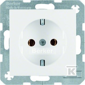 Biała Wtyczka Schuko Kwadratowa S.1/B.3/B.7 Biała Wtyczka Schuko Kwadratowa S.1/B.3/B.7