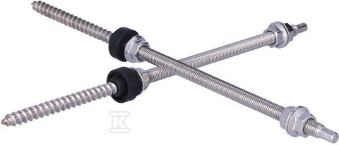 Śruba z podwójnym gwintem 10x300 mm Śruba z podwójnym gwintem 10x300 mm