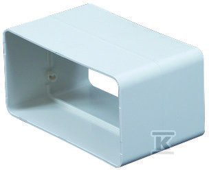 Uniwersalny łącznik kanału płaskiego 55x110 Uniwersalny łącznik kanału płaskiego 55x110
