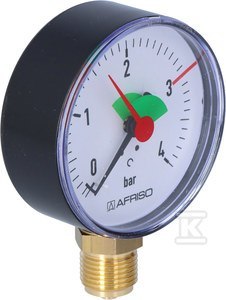 Manometr HZ80 1/2" 0-4BAR Pionowy Manometr HZ80 1/2" 0-4BAR Pionowy