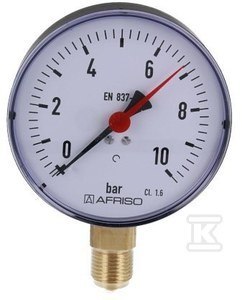 Manometr Pionowy 1/2" 0-10BAR RF100D201 Manometr Pionowy 1/2" 0-10BAR RF100D201