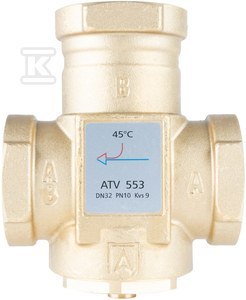 Zawór Temperaturowy ATV 553 DN32 KVS9 Zawór Temperaturowy ATV 553 DN32 KVS9