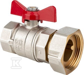 Zawór kulowy motylek 1" PN25 1,25"
