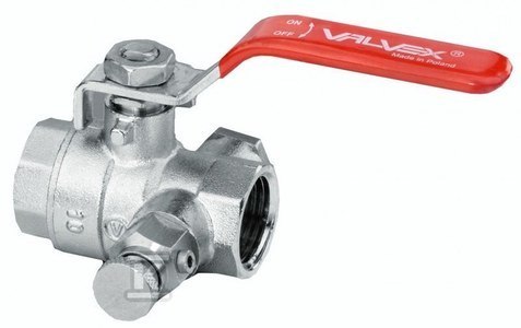 Zawór Kulowy z Korkiem i Dławikiem 1/2" Zawór Kulowy z Korkiem i Dławikiem 1/2"