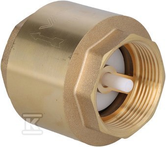 Zawór zwrotny mosiężny 6/4" ze sprężyną Zawór zwrotny mosiężny 6/4" ze sprężyną