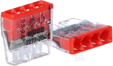 Złączka Przeznaczenia 4x2.5mm Czerwono-Przezroczysta Złączka Przeznaczenia 4x2.5mm Czerwono-Przezroczysta