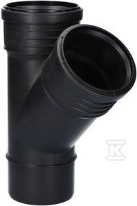 Sanitarny kształtka SITECH+ 110x110/45 Czarny