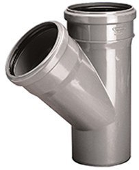 Trójnik Sanitarny HT 110x75/45 Popielowy