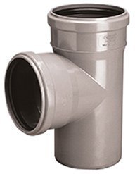 Trójnik Sanitarny HT 50x50/88 Popielowy