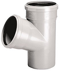Trójnik Sanitarny HT 75x50/67 Popielowy
