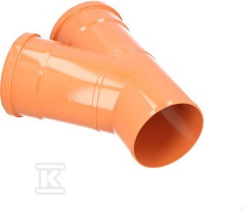 Trójnik PVC 160mm zewnętrzny 45° Trójnik PVC 160mm zewnętrzny 45°