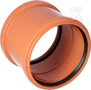 Złącze PVC 160 mm Zewnętrzne Dwukielichowe Złącze PVC 160 mm Zewnętrzne Dwukielichowe