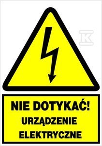 Tablica Elektryczna Ostrzegawcza NDUE 148x210mm Tablica Elektryczna Ostrzegawcza NDUE 148x210mm