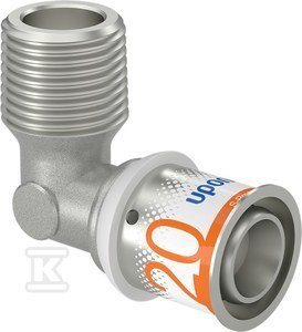 Kolanowe Złącze S-PRESS PLUS 20-R1/2" MT Kolanowe Złącze S-PRESS PLUS 20-R1/2" MT