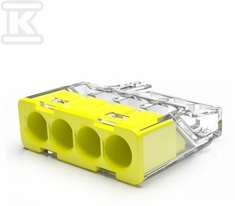 Mini Złącze Szybkie X4, Drut 0,2-2,5mm² Mini Złącze Szybkie X4, Drut 0,2-2,5mm²