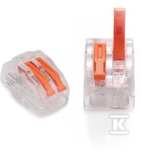 Uniwersalna Szybkozłączka 2x0,2-4mm², 50szt. Uniwersalna Szybkozłączka 2x0,2-4mm², 50szt.