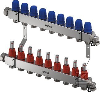 "Uponor Vario C 9x3/4 Euro Manifold" "Uponor Vario C 9x3/4 Euro Manifold"