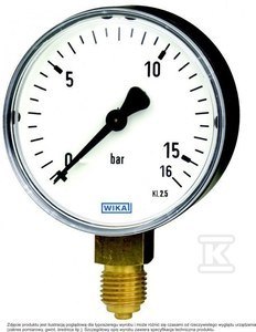 Manometr Przemysłowy 0-6BAR M20X1,5 Manometr Przemysłowy 0-6BAR M20X1,5