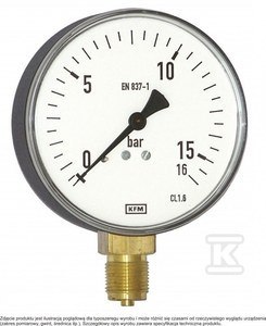 Manometr Stalowy 0-16 BAR M20X1,5 Manometr Stalowy 0-16 BAR M20X1,5