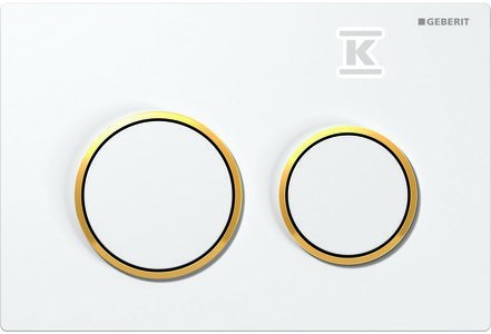 Przycisk Lux Omega Biały-Złoty 20 Przycisk Lux Omega Biały-Złoty 20