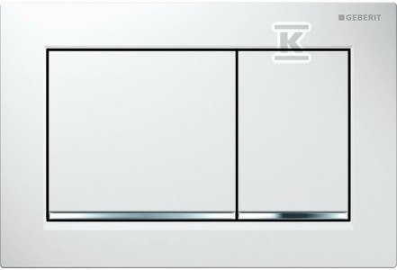 Przycisk Omega30 Biały-Chrom Elegance Przycisk Omega30 Biały-Chrom Elegance