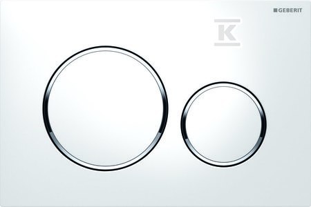Przycisk Sigma20 Bi-Chrom Biały Przód Przycisk Sigma20 Bi-Chrom Biały Przód