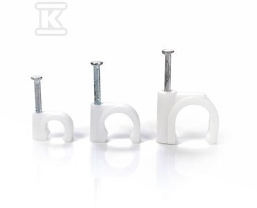 Uchwyt Kablowy Okrągły 12mm (100szt) Uchwyt Kablowy Okrągły 12mm (100szt)