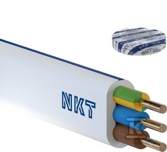 Przewód NKT Instal 3x1,5mm 750V ŻO Przewód NKT Instal 3x1,5mm 750V ŻO