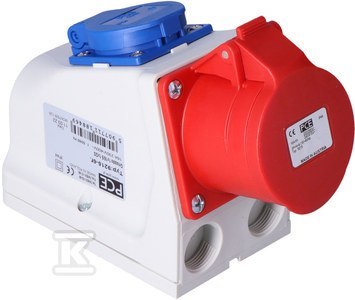 Uniwersalny zasilacz IP44 16A 400V/230V Uniwersalny zasilacz IP44 16A 400V/230V
