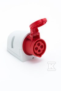 "GN.STAŁE 16A/4P/400V IP44 - Złącze Przemysłowe" "GN.STAŁE 16A/4P/400V IP44 - Złącze Przemysłowe"