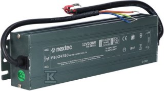 Zasilacz LED Slim 200W IP67 12V