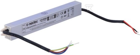 Zasilacz LED Slim IP67 12V 40W Zasilacz LED Slim IP67 12V 40W