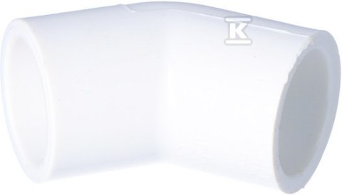 "Kątowy Złączka PVC 45° 1/2\" KW/KW" "Kątowy Złączka PVC 45° 1/2\" KW/KW"