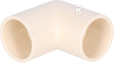 "KOLANO 90° PVC-C KW/KW - Wytrzymałe Połączenie" "KOLANO 90° PVC-C KW/KW - Wytrzymałe Połączenie"