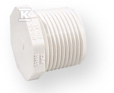 Gwintowany korek wkrętny PVC 1/2" Gwintowany korek wkrętny PVC 1/2"