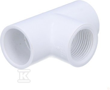 Trójnik PVC GW/KW 1" z nakrętką Trójnik PVC GW/KW 1" z nakrętką