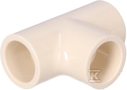 Trójnik PVC-C 1/2" Równoprzelotowy KW/KW/KW Trójnik PVC-C 1/2" Równoprzelotowy KW/KW/KW